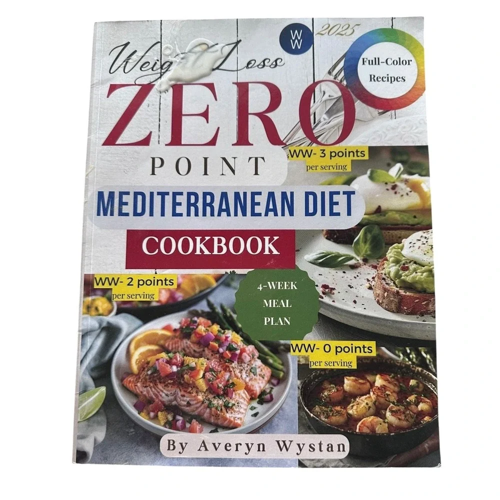 Averyn Wystan Zero Point Mediterranean Diet Cookbook 2025‎ WW Points Good